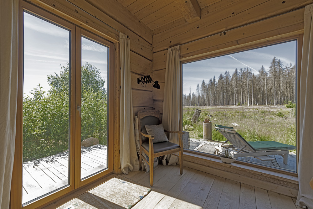 Innenraum Blockhaus im Harz