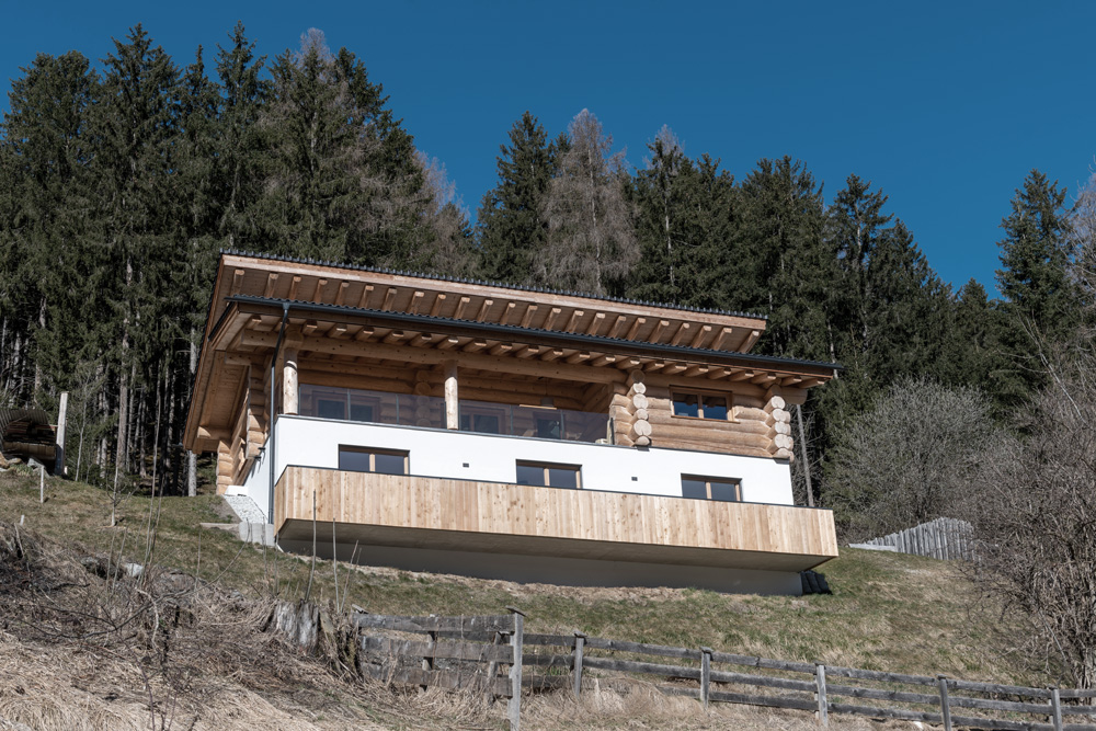 Ansicht Blockhaus Stubai